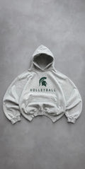 Hoodie Vintage Michigan State Spartans Volleyball Gris – Collegiate NCAA Sportswear