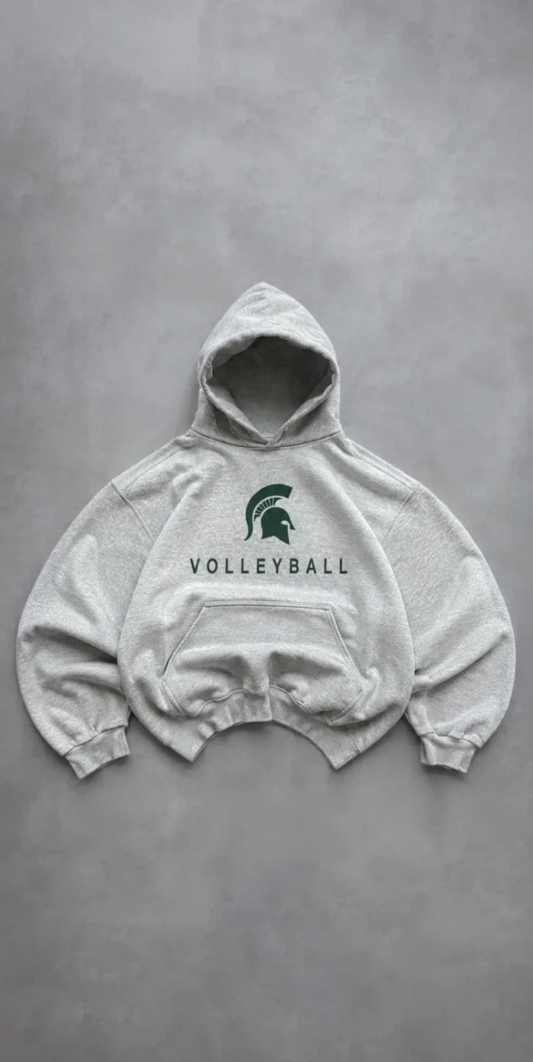 Hoodie Vintage Michigan State Spartans Volleyball Gris – Collegiate NCAA Sportswear