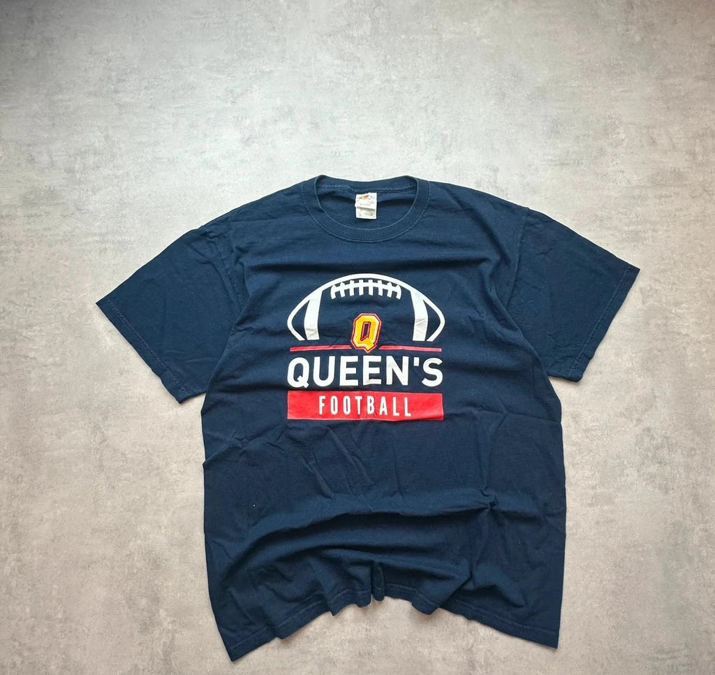 Tee-Shirt Vintage Queen's Football Marine
