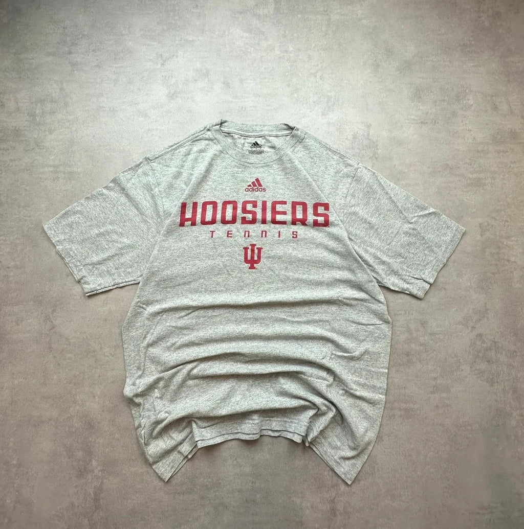 Tee-Shirt Adidas Vintage Hoosiers Tennis Gris – Sportswear US