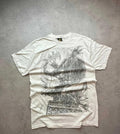 T-Shirt Vintage Batman Graphic Print Blanc