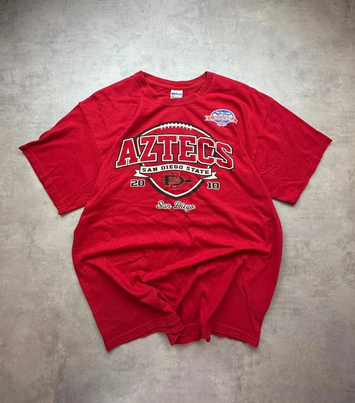 Tee Shirt Vintage Aztecs San Diego State Rouge – Université USA