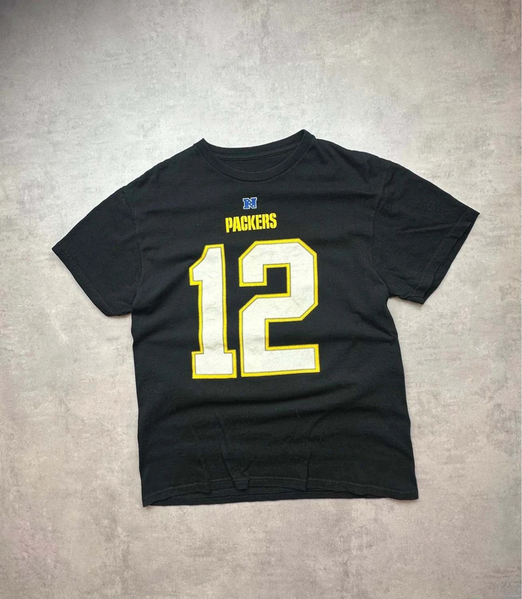 Tee-Shirt Green Bay Packers Aaron Rodgers #12 Vintage – NFL