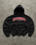 Sweat Hoodie Vintage Mitchell College USA – Black