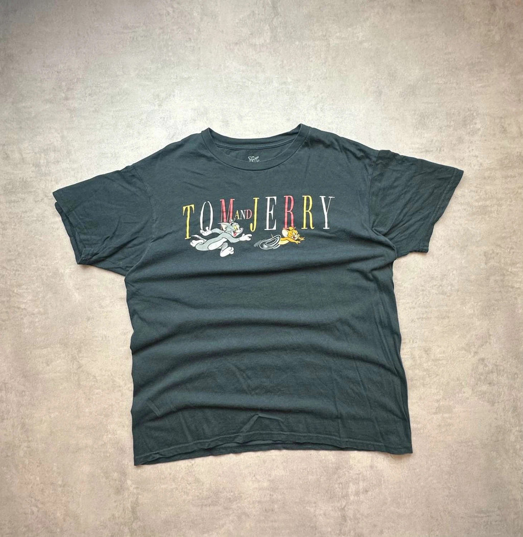 T-Shirt Vintage Tom & Jerry « Tom and Jerry » – Noir