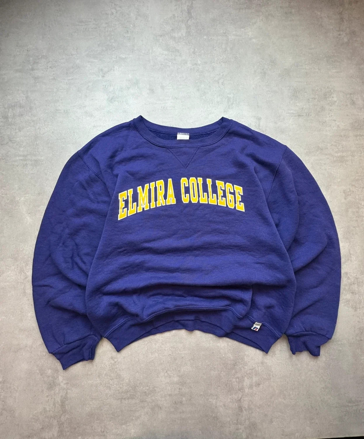 Sweat Russell Athletic Vintage Elmira College Violet – College USA