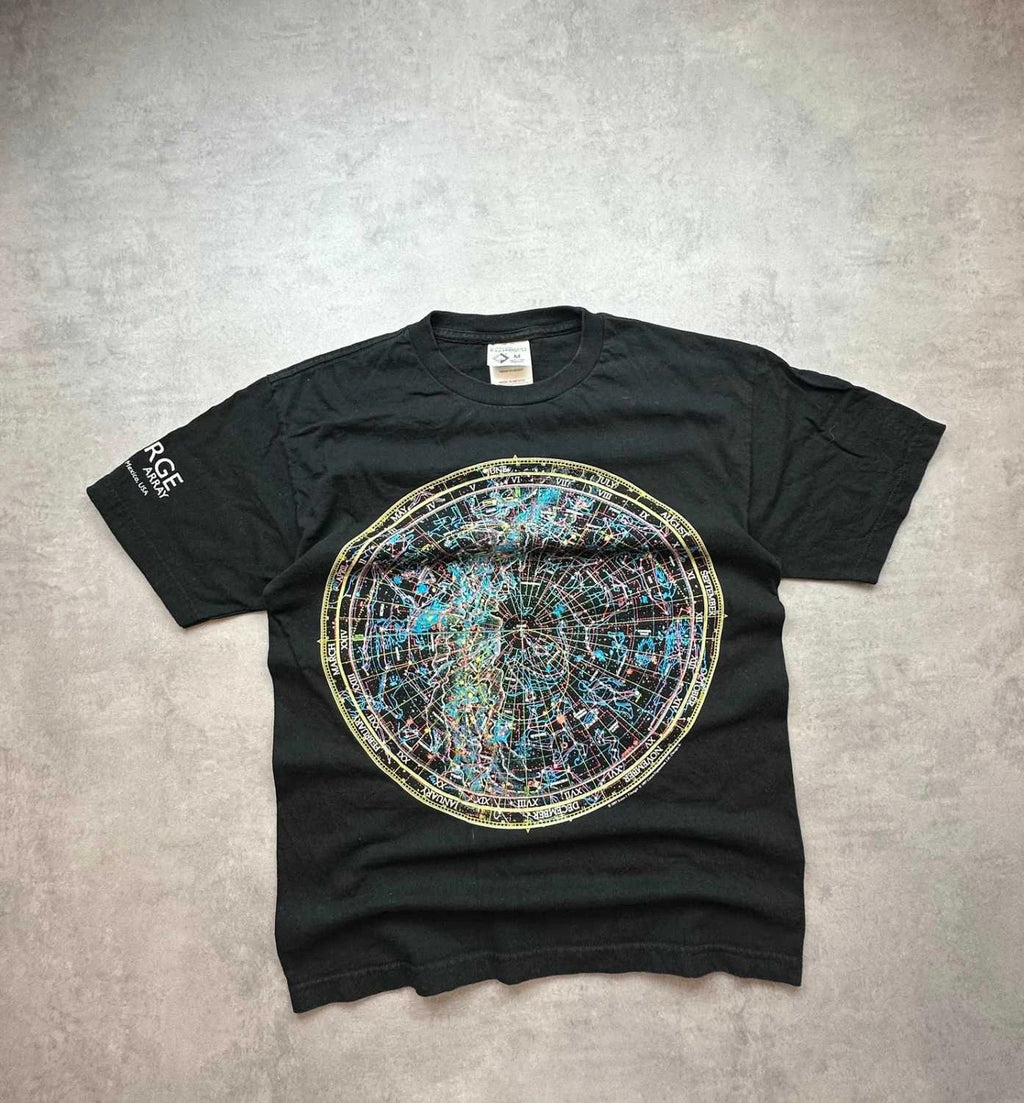T-Shirt Vintage Constellation Map Noir
