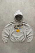 Hoodie Vintage Cadillac Vikings Basketball – Gris