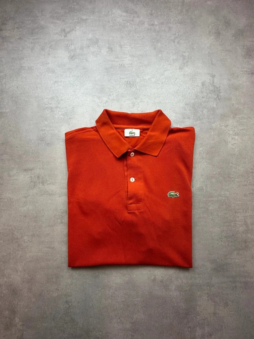 Polo Lacoste Vintage Terracotta Orange