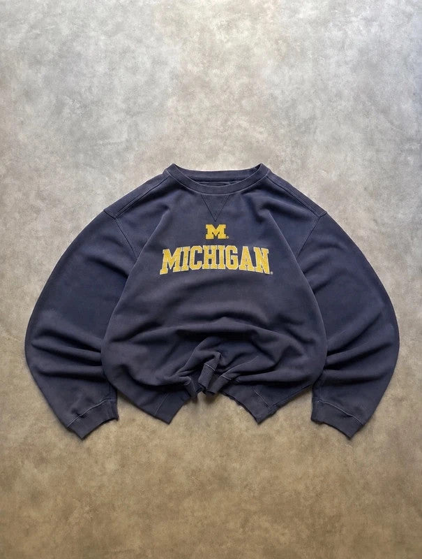 Sweat Michigan Wolverines Vintage – Navy / Jaune