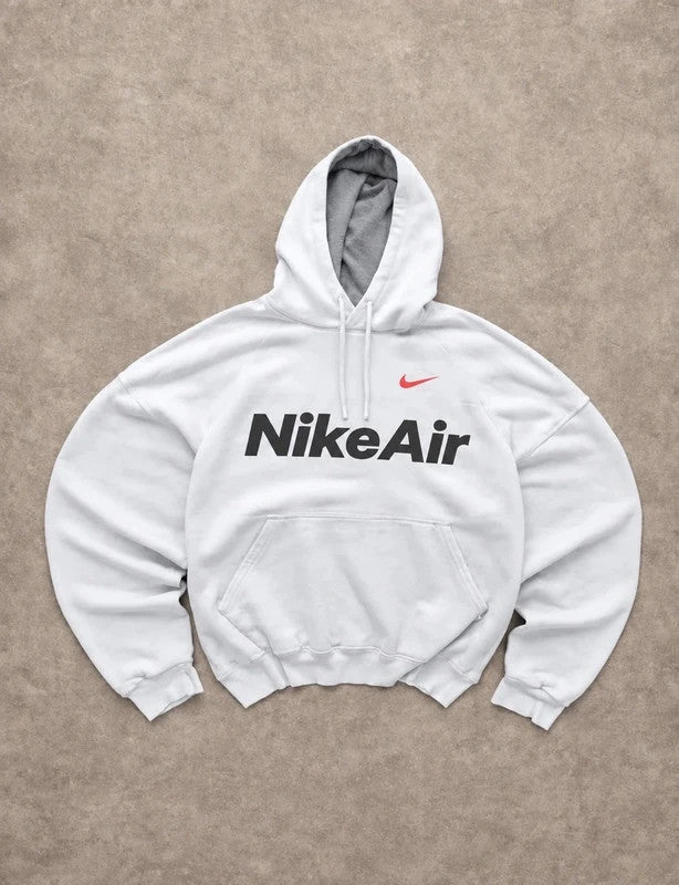 Hoodie Nike Air Vintage Blanc – Logo Swoosh Streetwear Y2K
