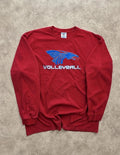 T-Shirt Vintage Long Sleeve Volleyball Champions 2009 – Red