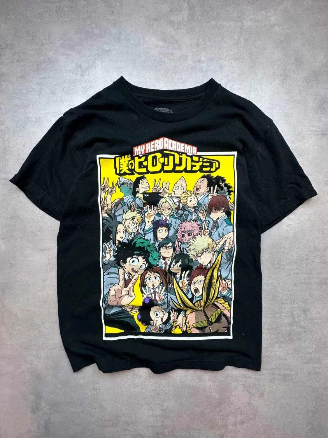 T-Shirt My Hero Academia Classe 1-A – Deku Bakugo Anime Noir Y2K