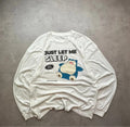 T-Shirt Pokémon Snorlax #0143 « Just Let Me Sleep » – Blanc