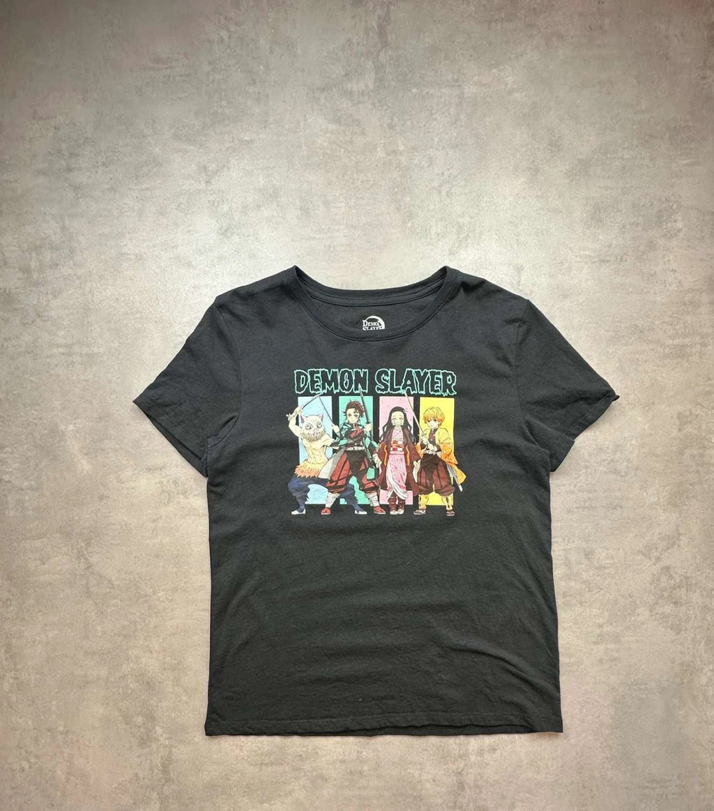 T-Shirt Demon Slayer Kimetsu no Yaiba Manga Noir – Y2K