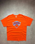 T-Shirt Vintage New York Knicks NBA Orange Logo Basketball 90s Y2K Streetwear