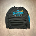 Tee-Shirt Vintage Majestic NFL Carolina Panthers 2015 Champions Noir