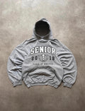 Sweat Hoodie Vintage Senior Class of 2018 – Gris