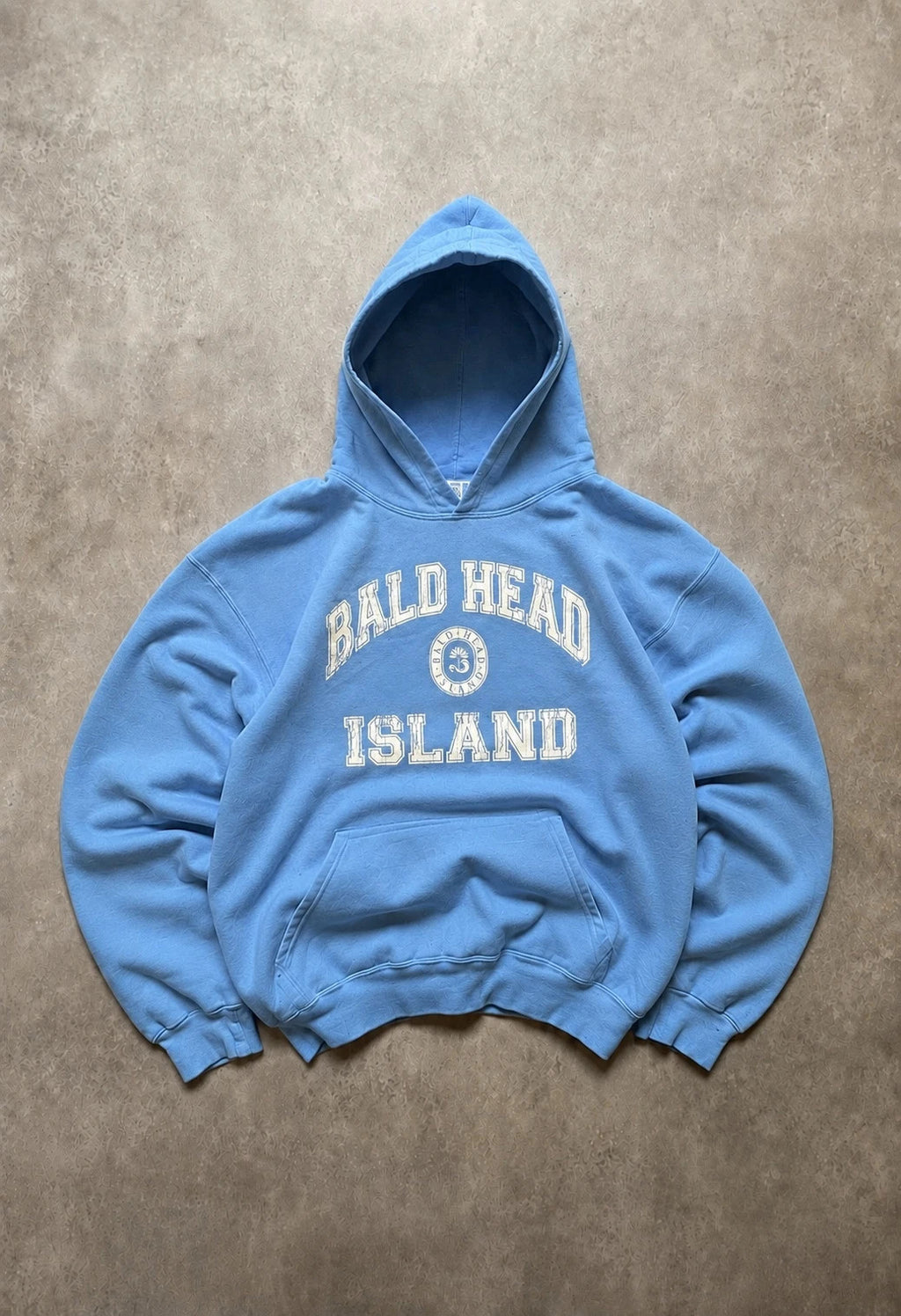 Hoodie Vintage Bald Head Island – Bleu