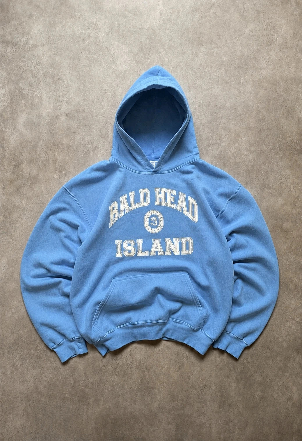 Hoodie Vintage Bald Head Island – Bleu