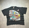 T-Shirt Vintage 1997 Looney Tunes Taz Football Américain Noir