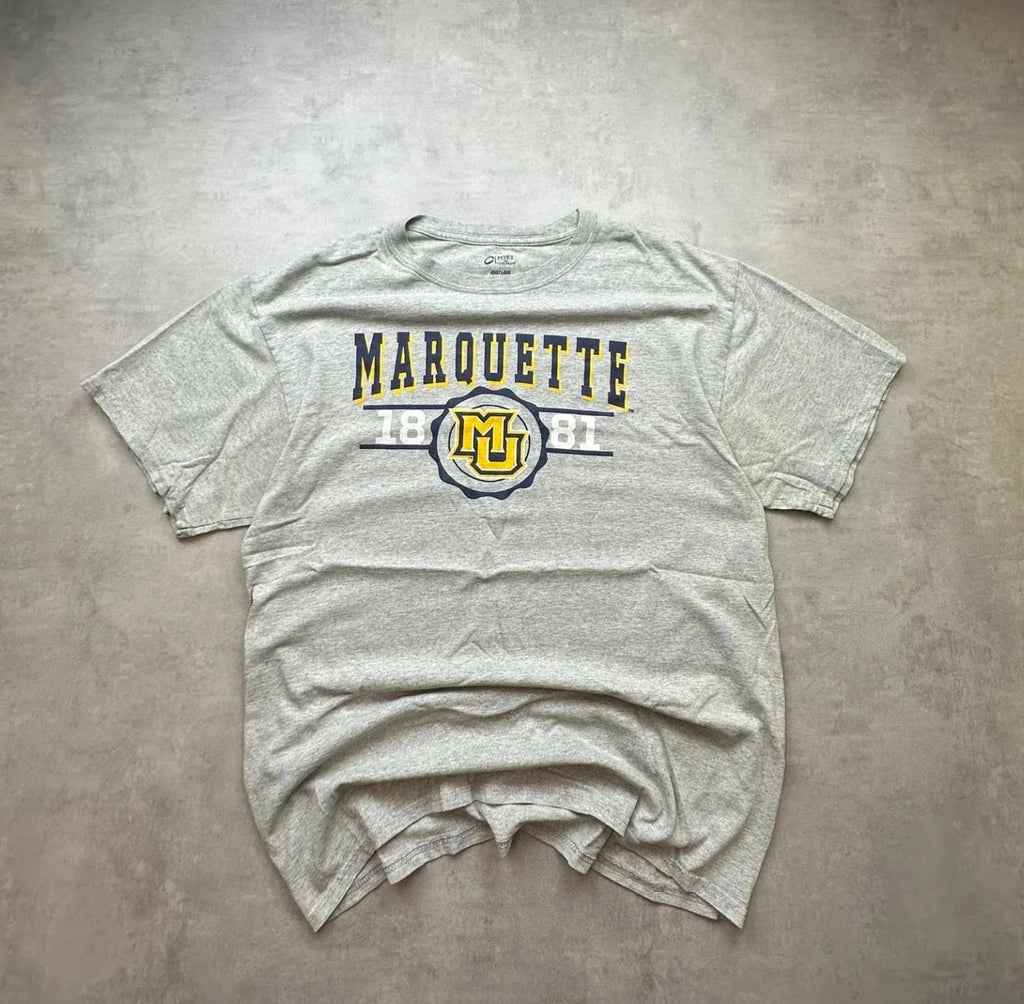 Tee-Shirt Vintage Marquette University Gris