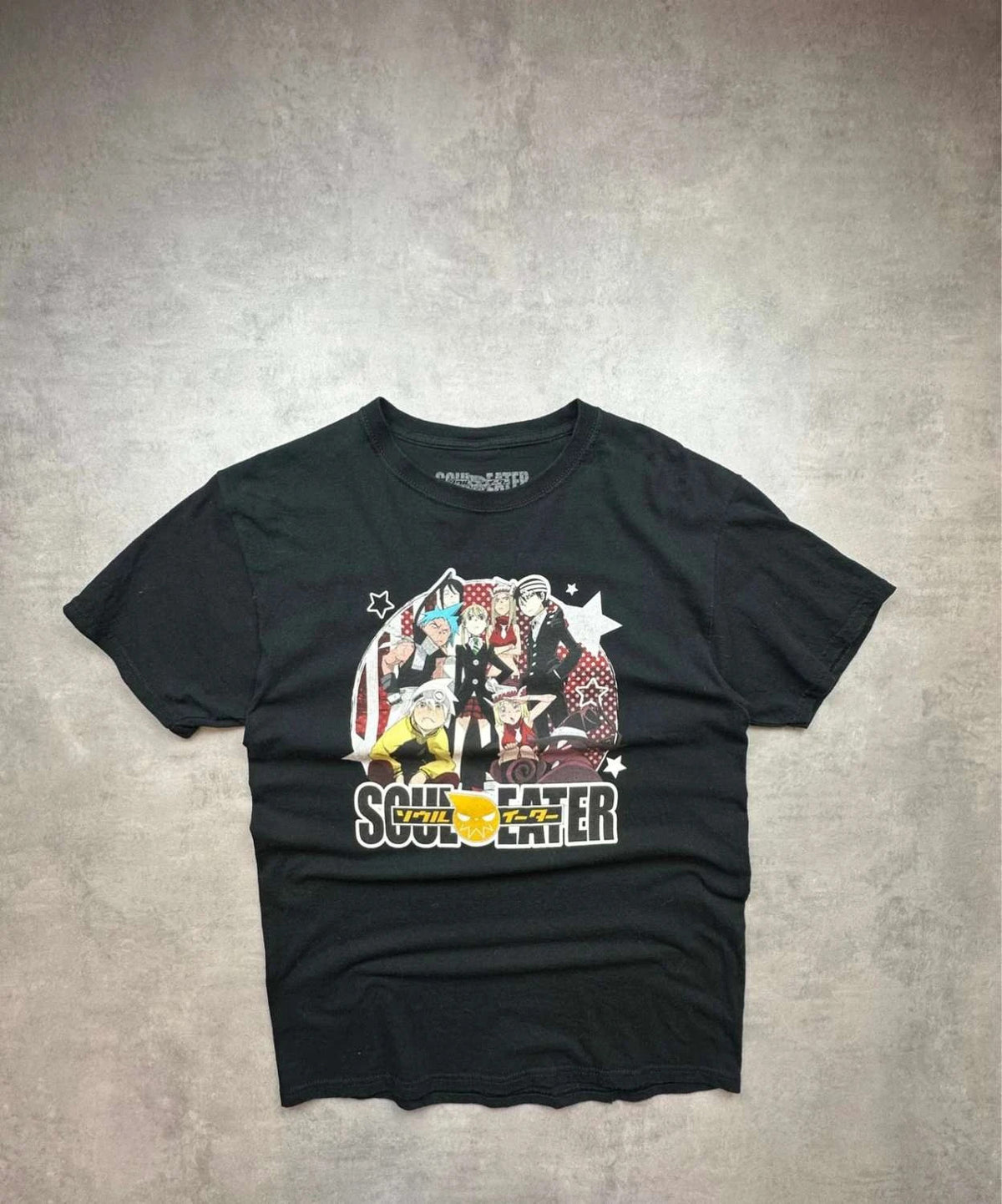 T-Shirt Vintage Soul Eater Anime Manga Noir