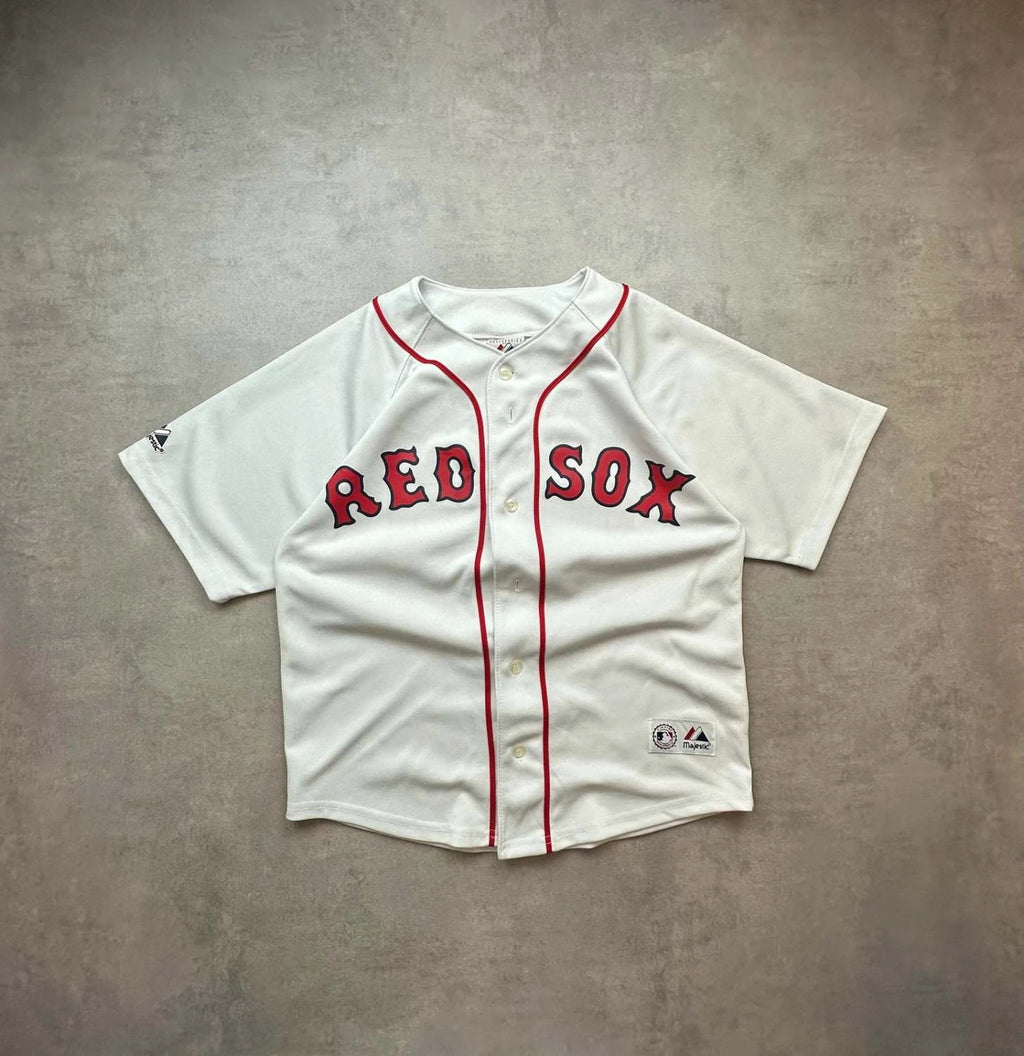 Maillot Vintage MLB Boston Red Sox Jason Varitek #33 – Majestic