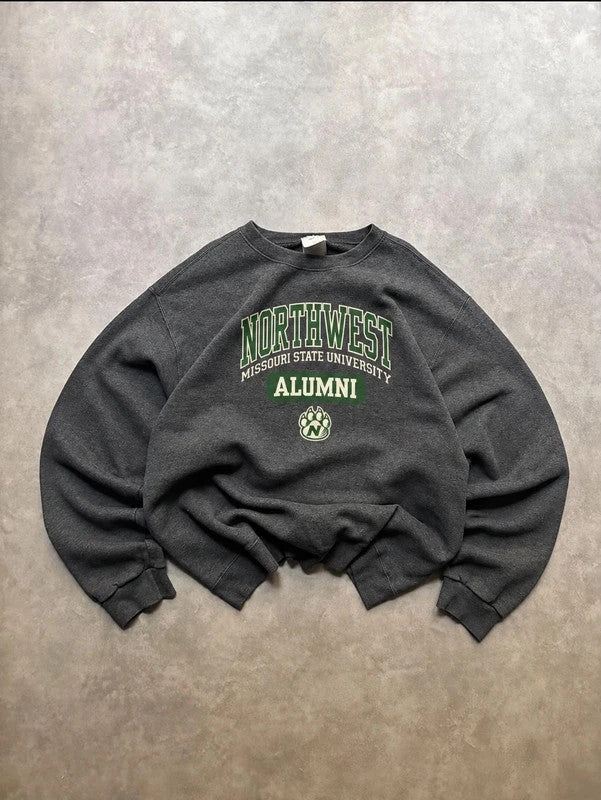 Sweatshirt Vintage Northwest Missouri State University Alumni – Grey