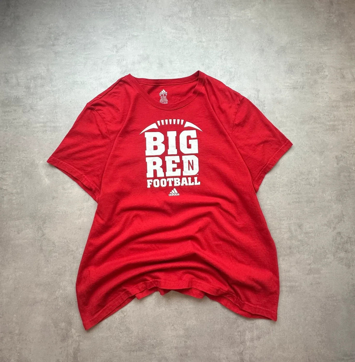 Tee-shirt Adidas Vintage Nebraska Cornhuskers Rouge | WellStore Vintage