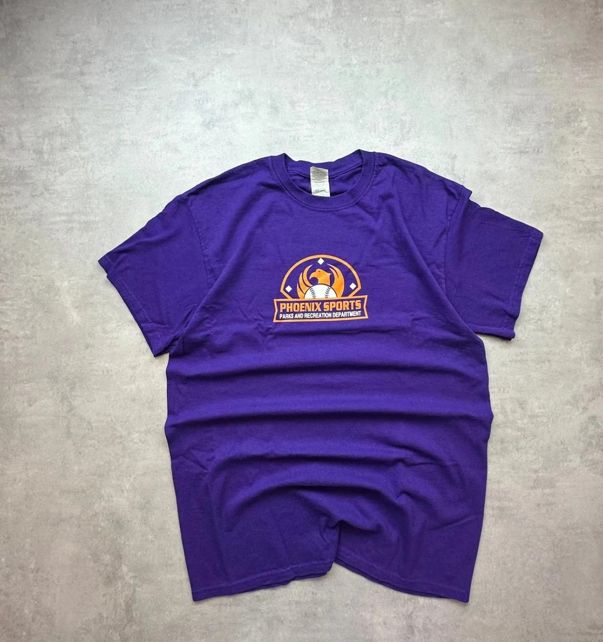 Tee Shirt Vintage Phoenix Sport Baseball Team Purple