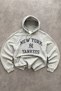 Hoodie Vintage New York Yankees MLB – Gris Chiné Y2K