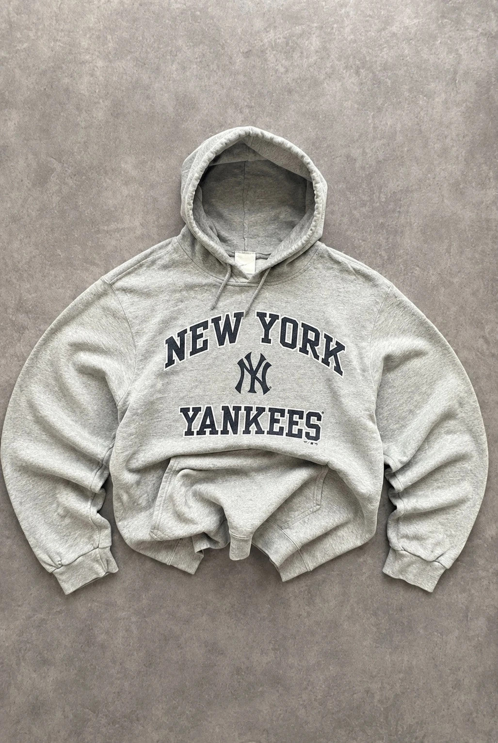 Hoodie Vintage New York Yankees MLB – Gris Chiné Y2K