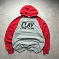 Sweat Russell Athletic Vintage Clay Crushers Rouge & Gris