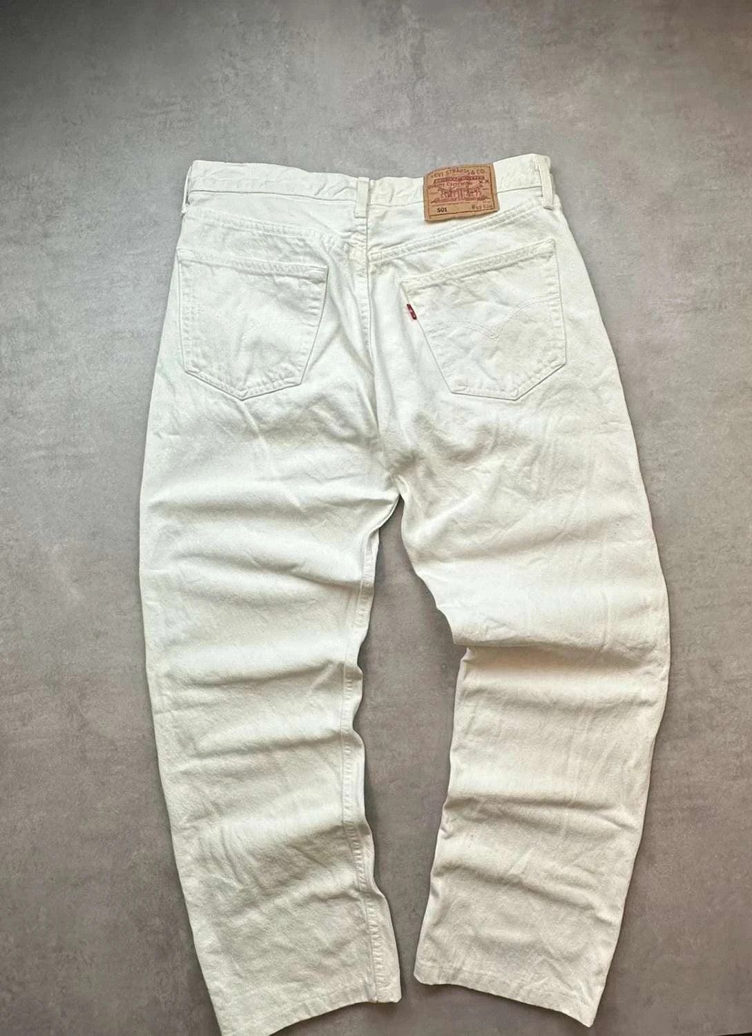 Pantalon Jean Levi's Strauss & Co Vintage Blanc