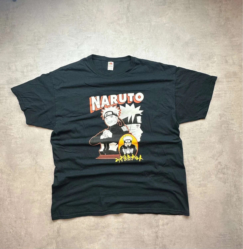 T-Shirt Naruto Uzumaki Vintage Noir