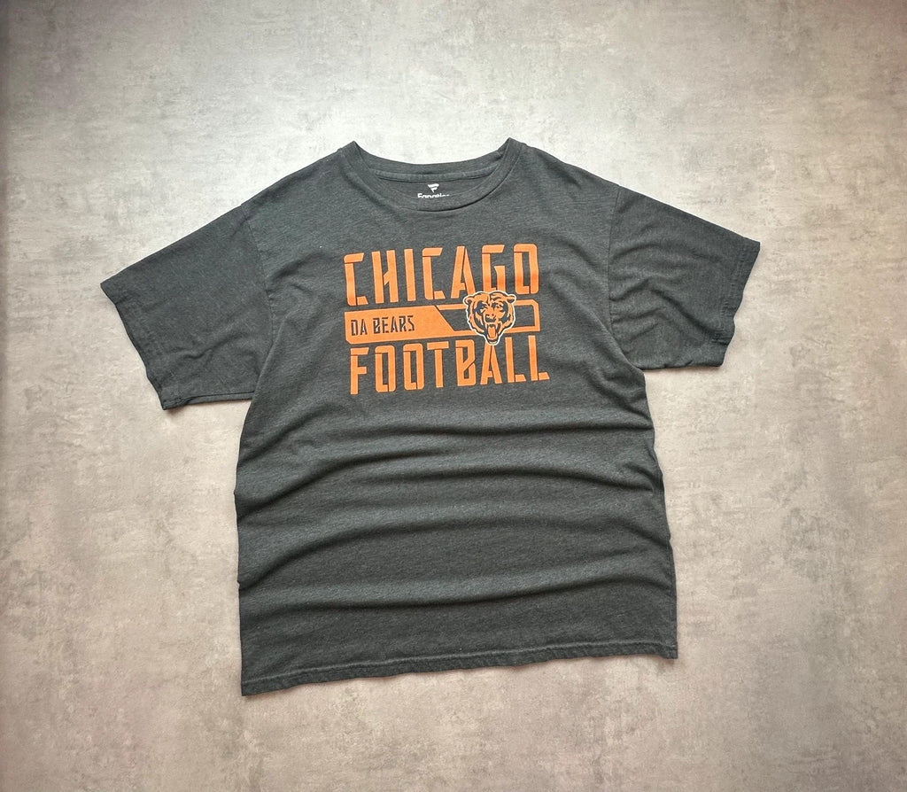 Tee-shirt Fanatics NFL Vintage Chicago Bears Football Gris Foncé