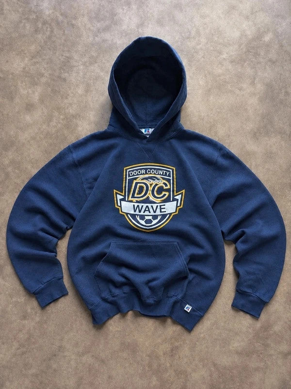 Sweat Russell Athletic Vintage DC Wave Soccer Club – Bleu Marine