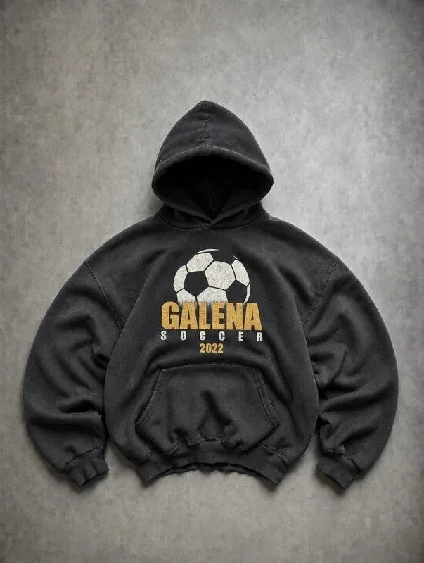 Sweat Vintage Galena Soccer 2022 – Noir