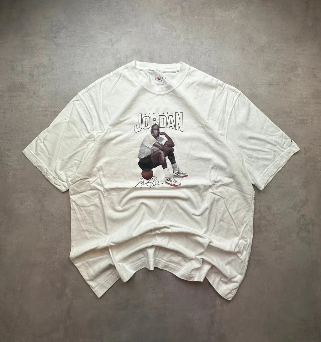 Tee-Shirt Michael Jordan Vintage Blanc – NBA Basketball