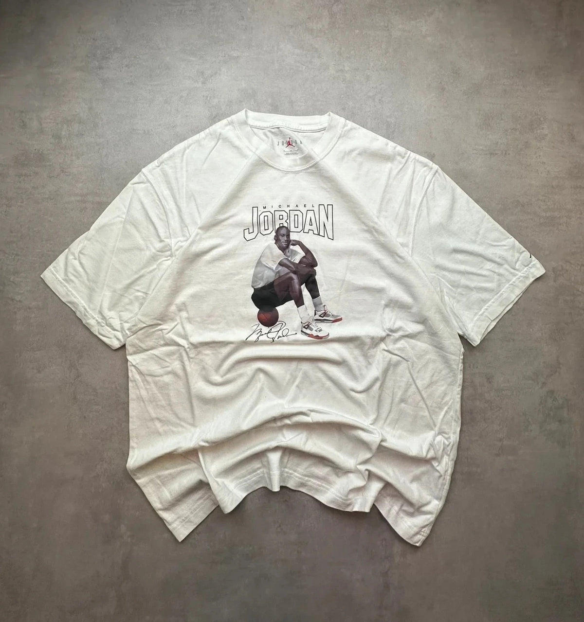 Tee-Shirt Michael Jordan Vintage Blanc – NBA Basketball