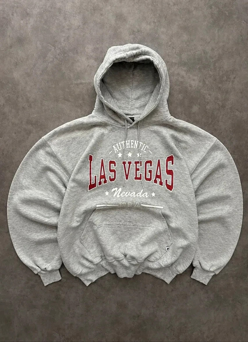 Hoodie Vintage Las Vegas Nevada USA – Gris Chiné – American College