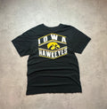Tee-shirt College Vintage Iowa Hawkeyes Noir