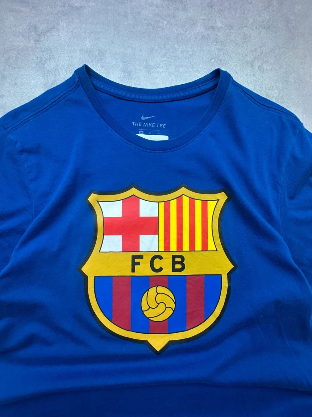 Tee-shirt Nike Vintage FC Barcelone Bleu Homme Taille M | WellStore Vintage