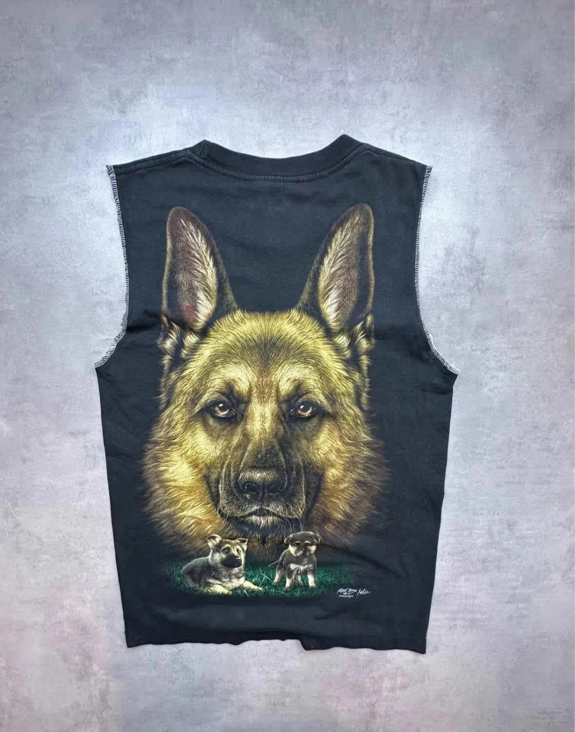 Tee Shirt Vintage Dockers Dogs Print – Noir – Y2K / 90s