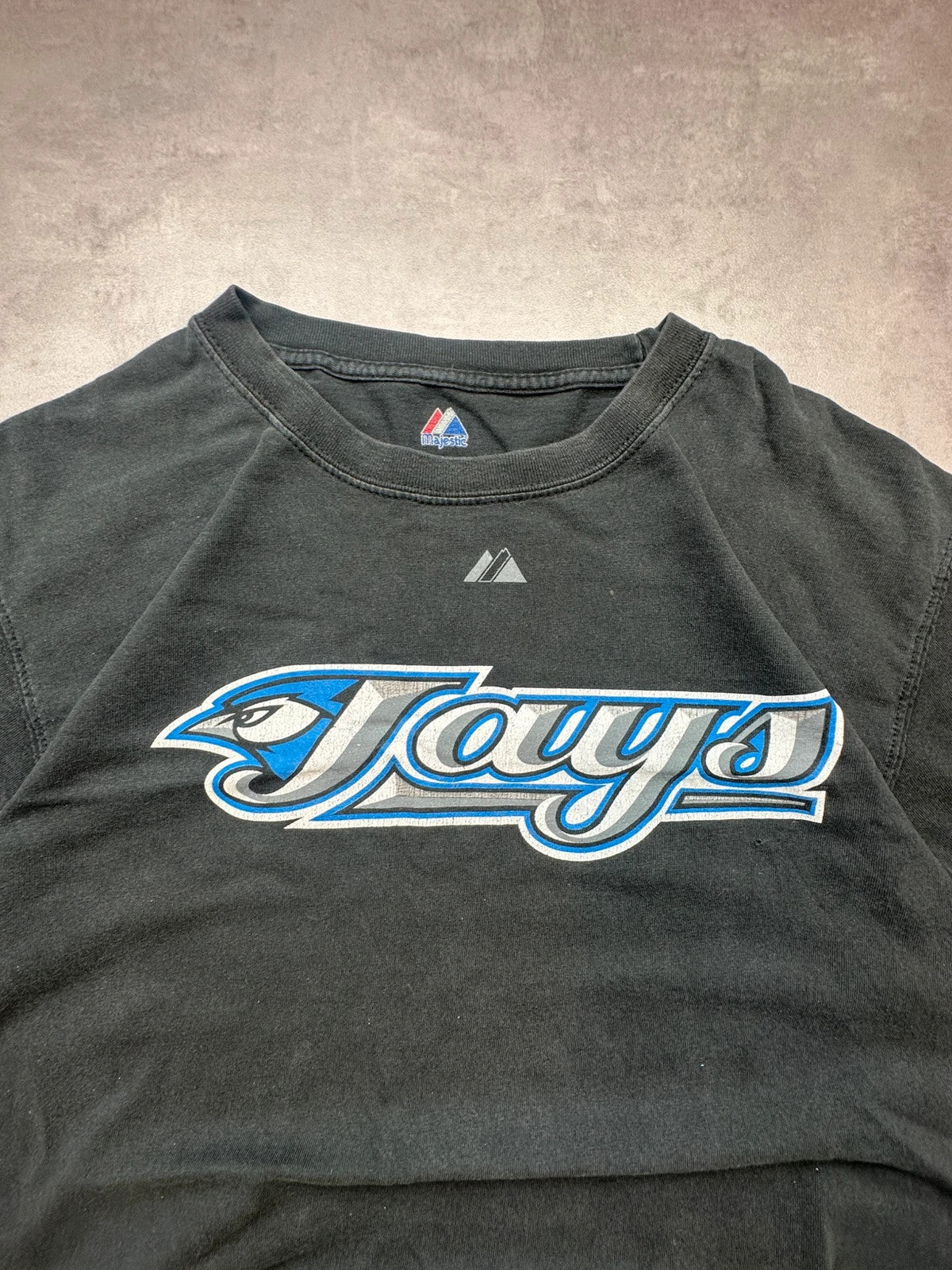 Tee-shirt MLB Vintage Toronto Blue Jays Noir Flocage Dos