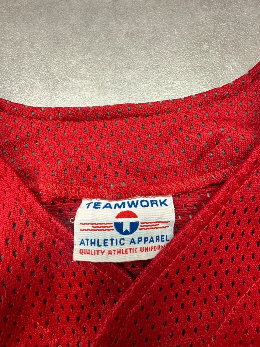 Maillot Baseball Jersey Vintage Westy Rouge
