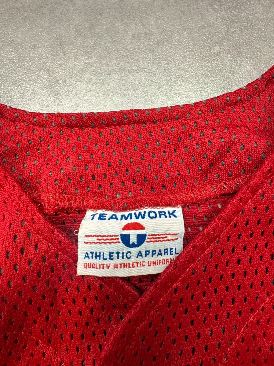 Maillot Baseball Jersey Vintage Westy Rouge