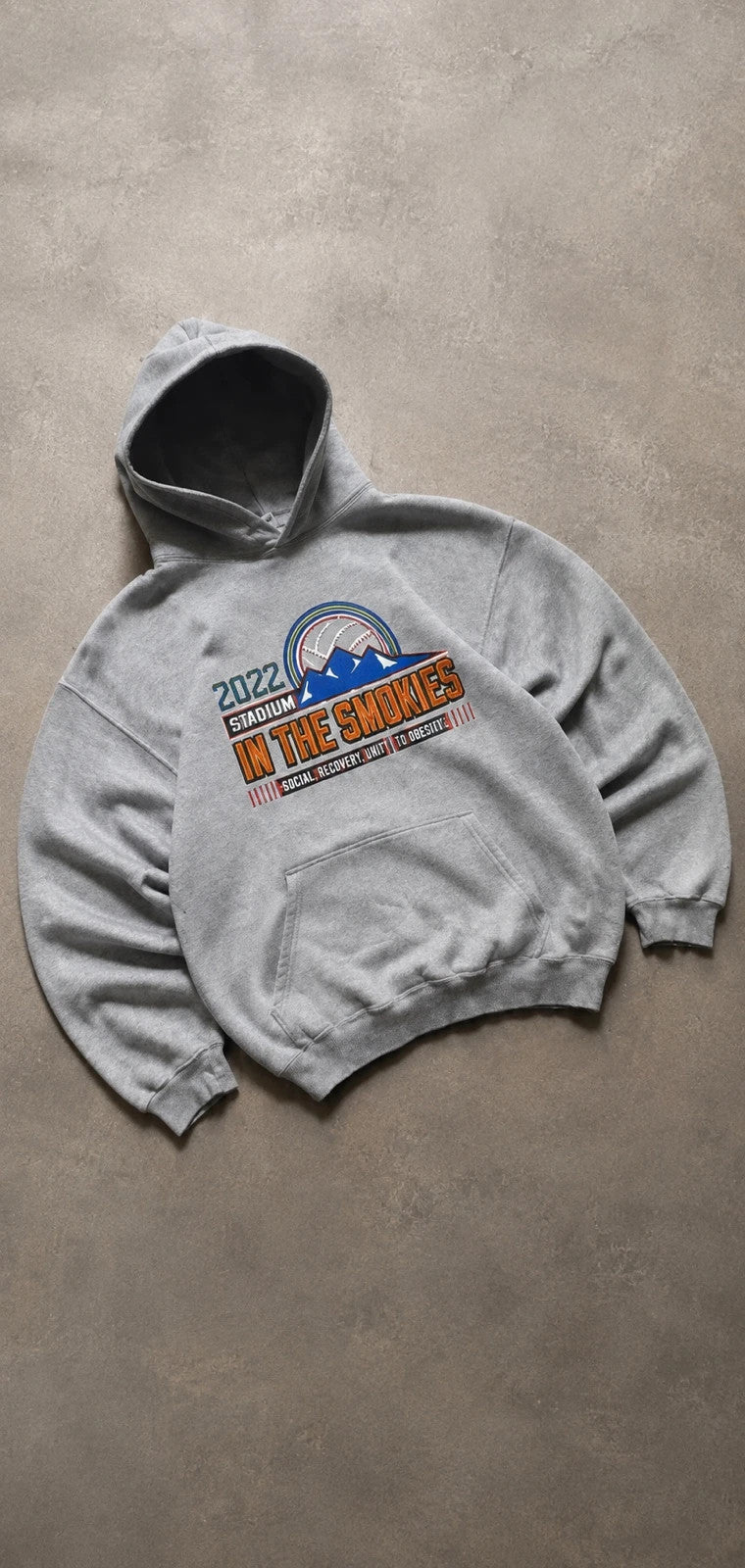 Hoodie Vintage Showdown in the Smokies 2022 – Gris – USA