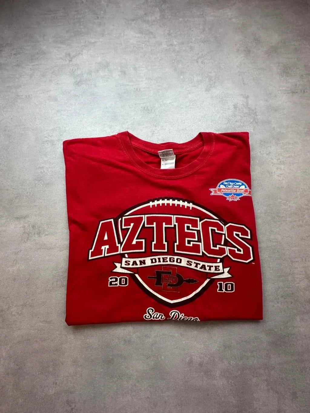 Tee Shirt Vintage Aztecs San Diego State Rouge – Université USA